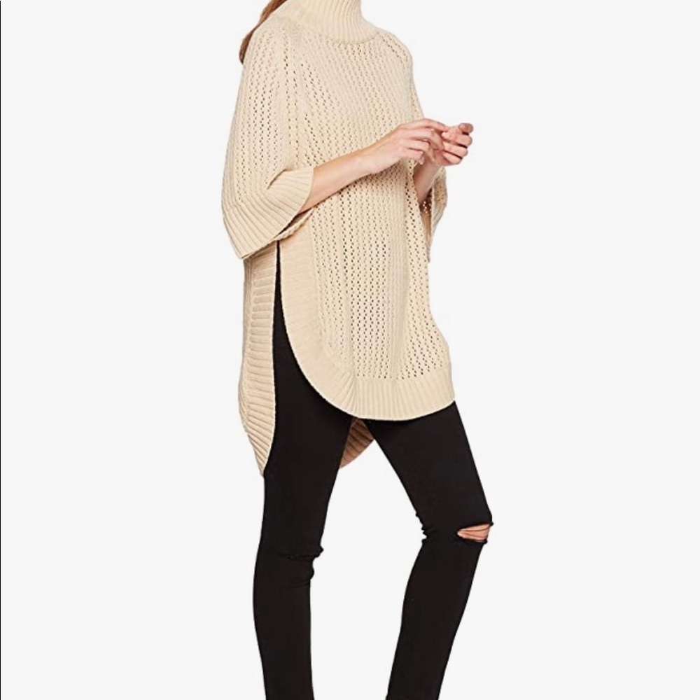 Cable Stitch Women's Rib-Collar Tunic Sweater